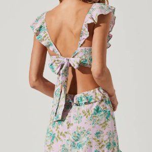 ASTR Lissette Ruffle Floral Dress